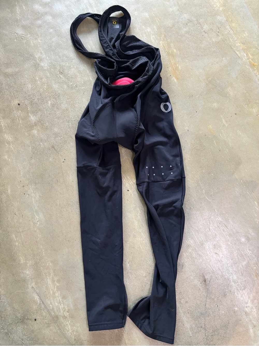 Pedal Black Cycling Thermal Bib Tights with Reflective Details